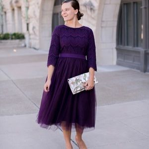 Dainty Jewell’s Plum Whimsical Dress! Worn once for wedding!